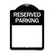 Signmission Blank Reserved Parking Heavy-Gauge Aluminum Architectural Sign, 24" x 18", BW-1824-24298 A-DES-BW-1824-24298 - alternate 1